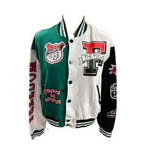 Varsity Womens Cropped M Cardigan Sweater